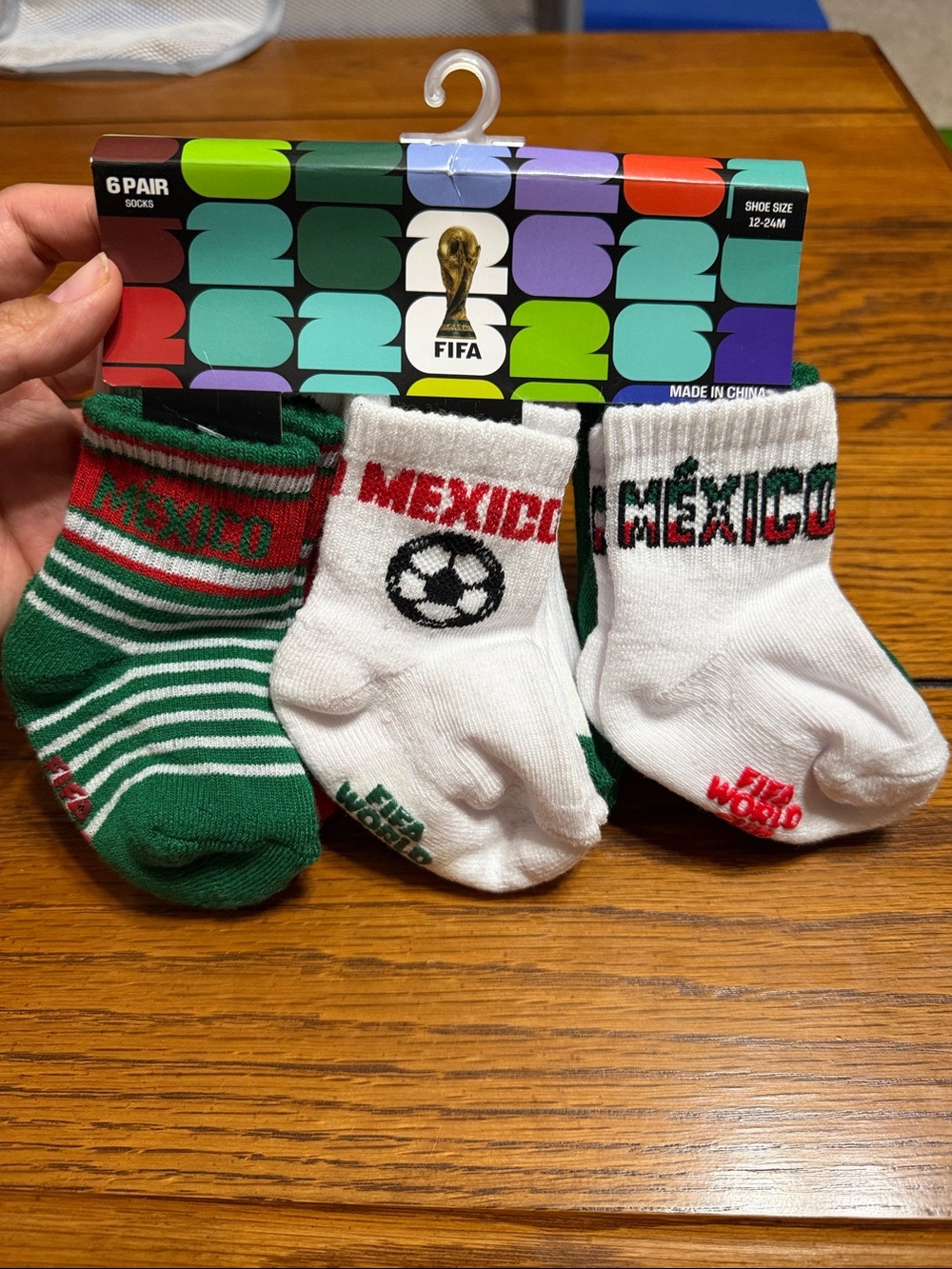 New FIFA soccer infant Mexico  socks